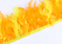 Load image into Gallery viewer, 2Yards 10-15cm wide Turkey feather trimming