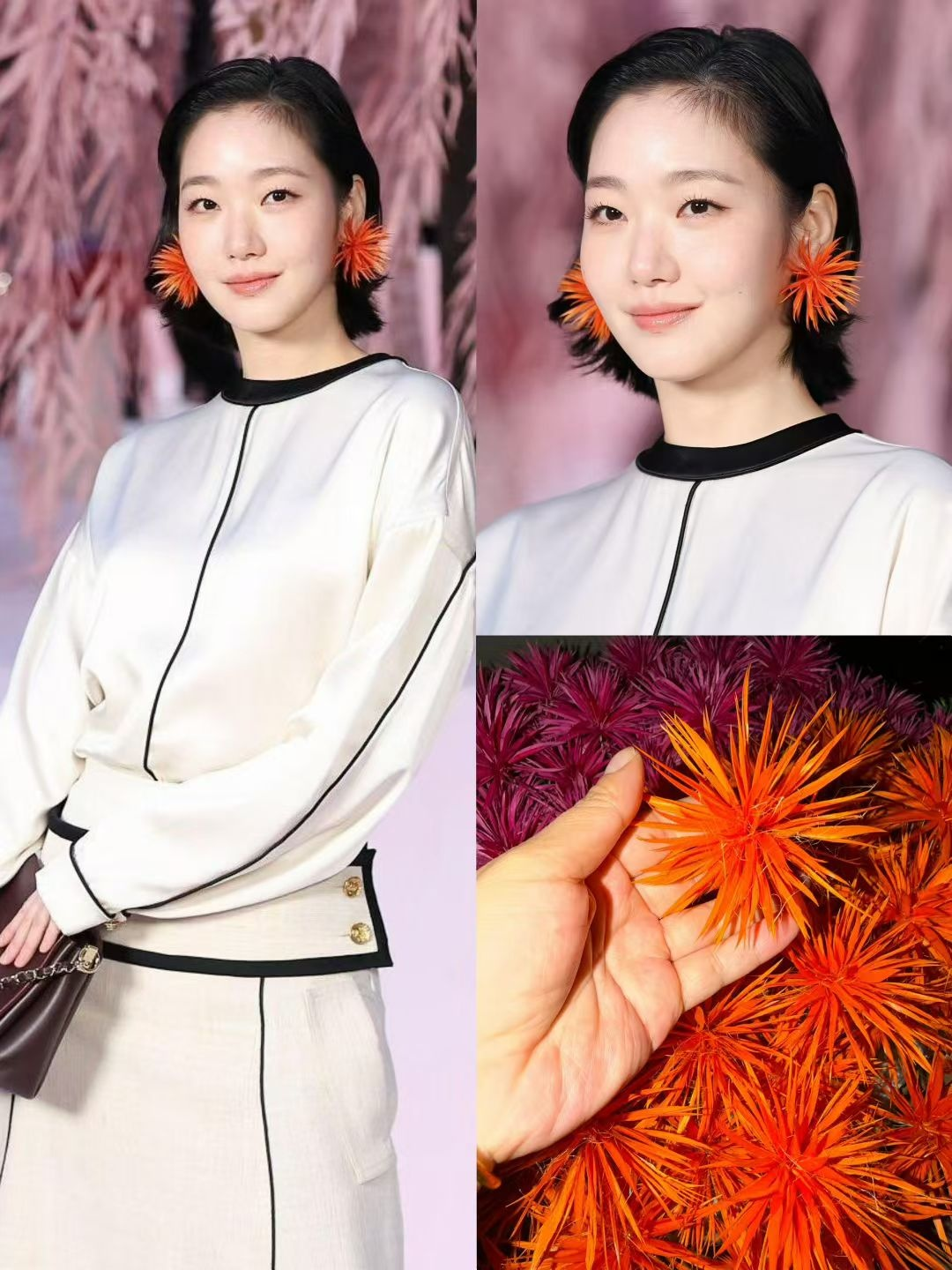 Statement Spiky Feather Flower Earrings – Your Bold Runway-Ready Accessory