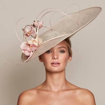 Feather Millinery Art – Where Sinamay, Silk Orchids & Soft Feathers Meet Timeless Elegance