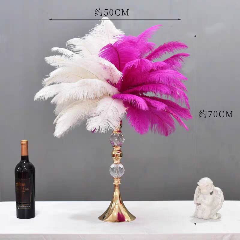 50 Hot Pink and 50 White Ostrich feathers for wedding centerpiece