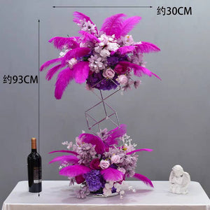 100 hot pink Ostrich feathers for wedding centerpiece