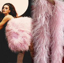 Load image into Gallery viewer, 10ply ostrich  feather Boa Dance Chand white black red orange turquoise green yellow
