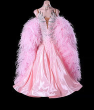 Load image into Gallery viewer, Pink Ostrich Feather Boas Wrap Perfect for Gatsby Party, Halloween Costume, and Burlesque Performance

