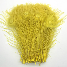 Load image into Gallery viewer, 12PCS 10inch Peacock Feathers  for wedding centerpiece Halloween Costumes Craft Bridal Vases DIY Home Decor
