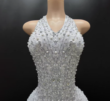 Load image into Gallery viewer, Dancefeathers Burlesque  Party Feather Maxi Dress Skirt
