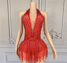 Load image into Gallery viewer, Dancefeathers Burlesque  Party Feather Maxi Dress Skirt
