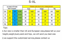 Load image into Gallery viewer, Size chart comparing Chinese, US, and European sizes with measurements in centimeters and inches.

