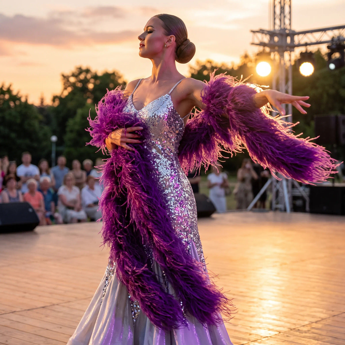 Deluxe Ostrich Feather Boa, 2 Yards Extra Thick Fluffy Feather Scarf for Bridal, Stage Performance, Burlesque & Event Accessories