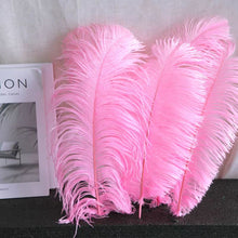 Load image into Gallery viewer, 100/lot One color Ostrich feathers for wedding centerpiece DIY Hat Milliery
