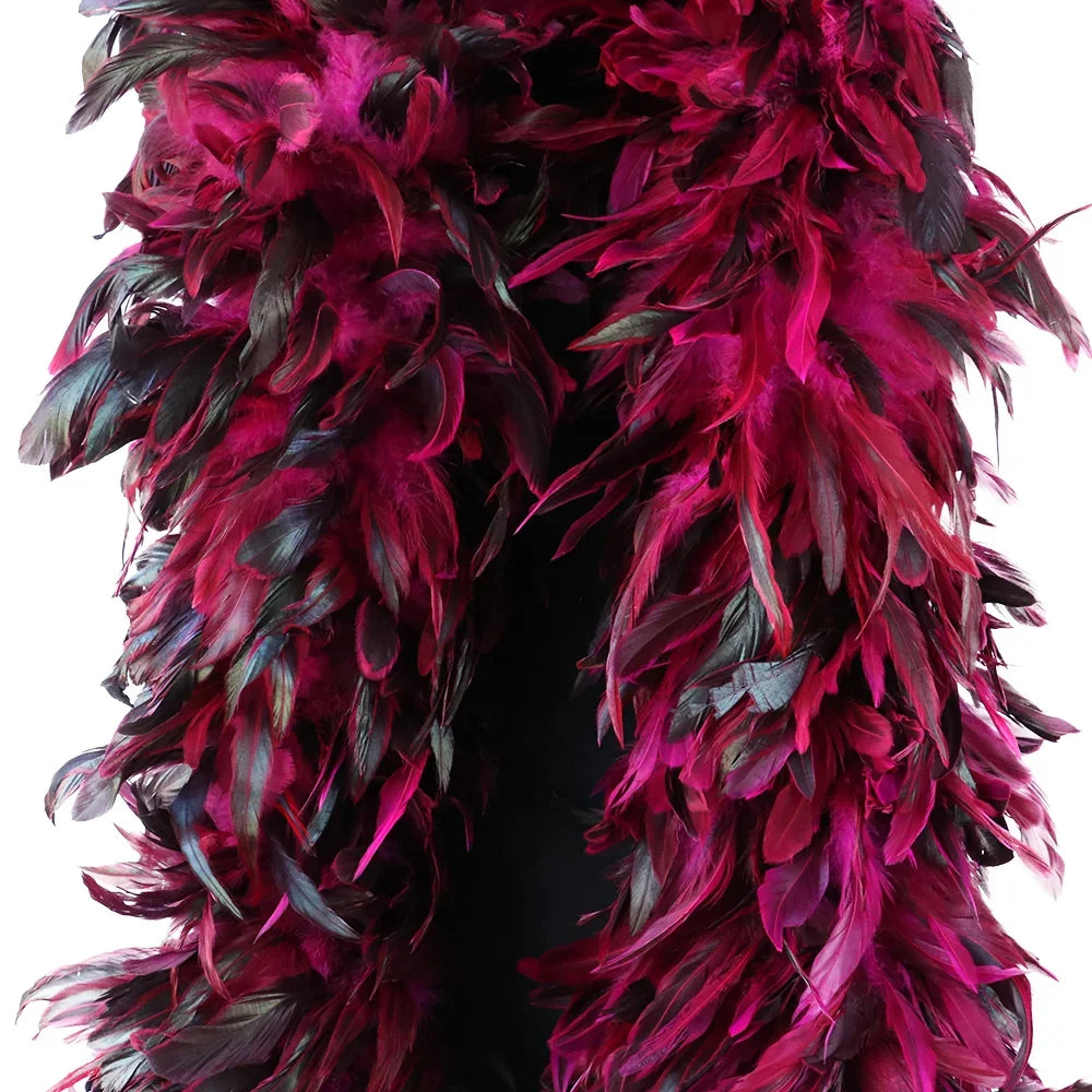 hot pink feather boa for 1920s Gatsby, Halloween, Christmas, Wedding, Stage Performance, Photo Prop, Bachelorette Party.
