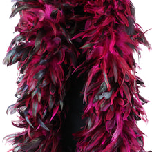 Load image into Gallery viewer, hot pink feather boa for 1920s Gatsby, Halloween, Christmas, Wedding, Stage Performance, Photo Prop, Bachelorette Party.

