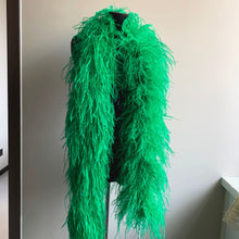 Load image into Gallery viewer, Bright kelly green ostrich feather boa, perfect for St. Patrick's Day or holiday costume.
