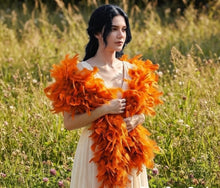 Load image into Gallery viewer, Deluxe 200g Turkey Feather Boa – 2 Yards of Luxury for Stage &amp; Performance
