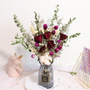 14inch dried bouquet ，dried flowers bouquet，handmade flower arrangement，home decor - Dancefeather