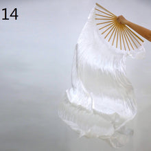 Load image into Gallery viewer, 50x70inch Large Silk  white Dance Fan Burlesque Dance fan Bridal  Bouquet - Dancefeather
