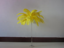 Load image into Gallery viewer, 100Yellow Ostrich feathers for wedding centerpiece - Dancefeather
