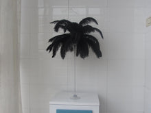 Load image into Gallery viewer, 100/lot Black Ostrich feathers for wedding centerpiece DIY Hat Milliery - Dancefeather
