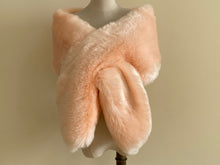Load image into Gallery viewer, 12x65inch Pink  Wedding Bridal Faux Fur Stole Wrap Shawl Cape - Dancefeather
