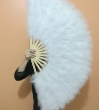 Load image into Gallery viewer, 55X110CM   Feather Fan Burlesque Dance feather fan Bridal Bouquet - Dancefeather
