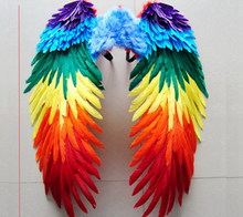 Load image into Gallery viewer, 50x54cm Angel Wings costume Cosplay Fairy bird Amazing  Cosplay Game - Dancefeather
