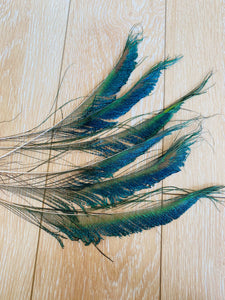 5PCS 8inch Peacock Feathers Sword for wedding centerpiece - Dancefeather