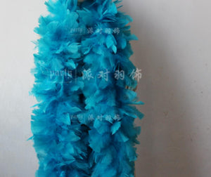 160g Large 2Yards Turkey Marabou feather Boa Dance Chand white black red orange turquoise green yellow - Dancefeather