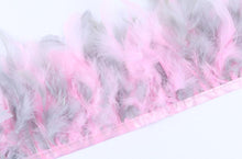 Load image into Gallery viewer, 2Yards 10-15cm wide Turkey feather trimming
