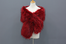 Load image into Gallery viewer, bridal wedding faux fur wrap shawl stole shrug 
